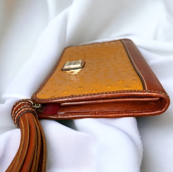 HOST PICK 😊 Vtg Dooney & Bourke Ostrich Leather Bag - Picture 4 of 9